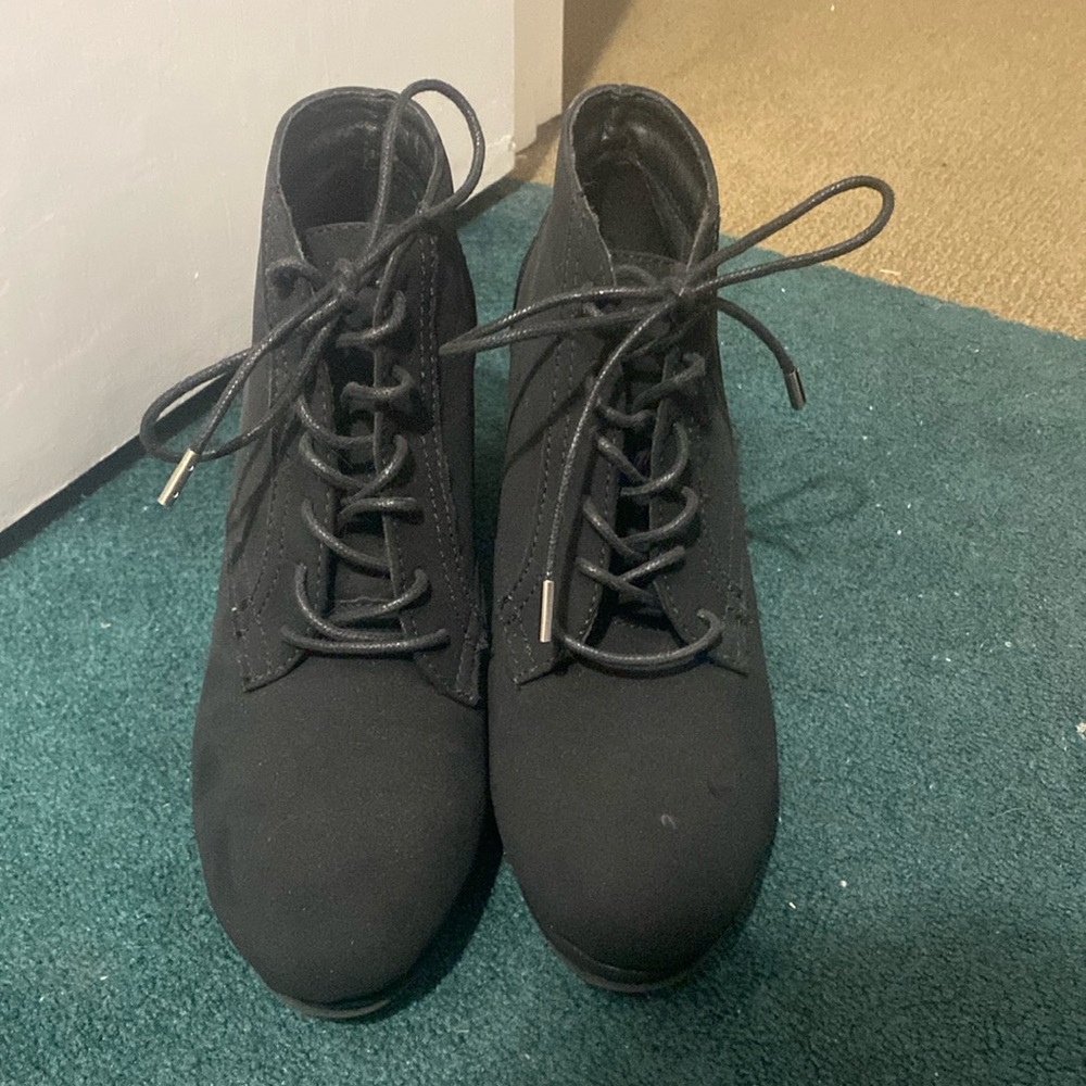Black ankle boots